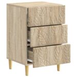 vidaXL Nočný stolík Dub sonoma 43 x 39,5 x 66,5 cm Kompozitné drevo – Obrázok 2