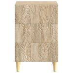 vidaXL Nočný stolík Dub sonoma 43 x 39,5 x 66,5 cm Kompozitné drevo – Obrázok 3