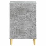 vidaXL Nočný stolík Betónovo sivá 43 x 39,5 x 66,5 cm Kompozitné drevo – Obrázok 3