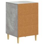 vidaXL Nočný stolík Betónovo sivá 43 x 39,5 x 66,5 cm Kompozitné drevo – Obrázok 5