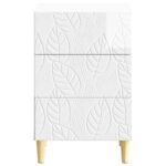 vidaXL Nočný stolík Biela s vysokým leskom 43 x 39,5 x 66,5 cm – Obrázok 3