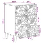 vidaXL Nočný stolík Dymový dub 43 x 39,5 x 66,5 cm Kompozitné drevo – Obrázok 8