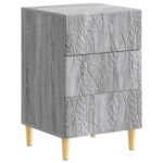 vidaXL Nočný stolík Sivý Sonoma 43 x 39,5 x 66,5 cm Kompozitné drevo