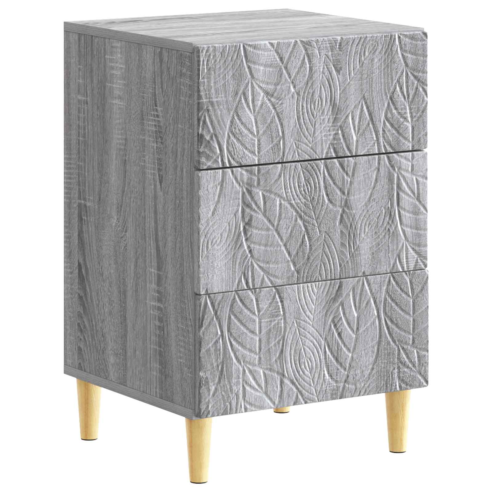895021_1.jpg vidaXL Nočný stolík Sivý Sonoma 43 x 39,5 x 66,5 cm Kompozitné drevo – Obrázok 1