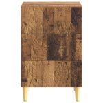 vidaXL Nočný stolík Staré drevo 43 x 39,5 x 66,5 cm Kompozitné drevo – Obrázok 3