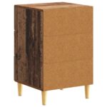 vidaXL Nočný stolík Staré drevo 43 x 39,5 x 66,5 cm Kompozitné drevo – Obrázok 5