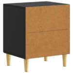 vidaXL Nočný stolík Čierna 43 x 34,5 x 50 cm Kompozitné drevo – Obrázok 5