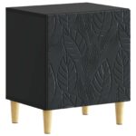 vidaXL Nočný stolík 2 pcs Čierna 43 x 34,5 x 50 cm Kompozitné drevo – Obrázok 2