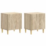 vidaXL Nočný stolík 2 pcs Dub sonoma 43 x 34,5 x 50 cm