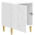 vidaXL Nočný stolík Biela s vysokým leskom 43 x 34,5 x 50 cm – Obrázok 2
