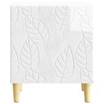 vidaXL Nočný stolík Biela s vysokým leskom 43 x 34,5 x 50 cm – Obrázok 3