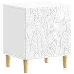 vidaXL Nočný stolík 2 pcs Biela s vysokým leskom 43 x 34,5 x 50 cm – Obrázok 2