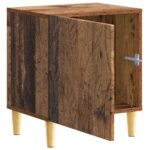 vidaXL Nočný stolík Staré drevo 43 x 34,5 x 50 cm Kompozitné drevo – Obrázok 2