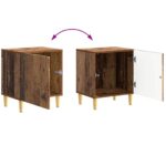 vidaXL Nočný stolík Staré drevo 43 x 34,5 x 50 cm Kompozitné drevo – Obrázok 8