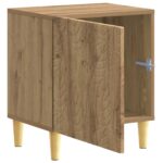 vidaXL Nočný stolík Dub artisan 43 x 34,5 x 50 cm Kompozitné drevo – Obrázok 2