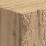 vidaXL Nočný stolík Dub artisan 43 x 34,5 x 50 cm Kompozitné drevo – Obrázok 6