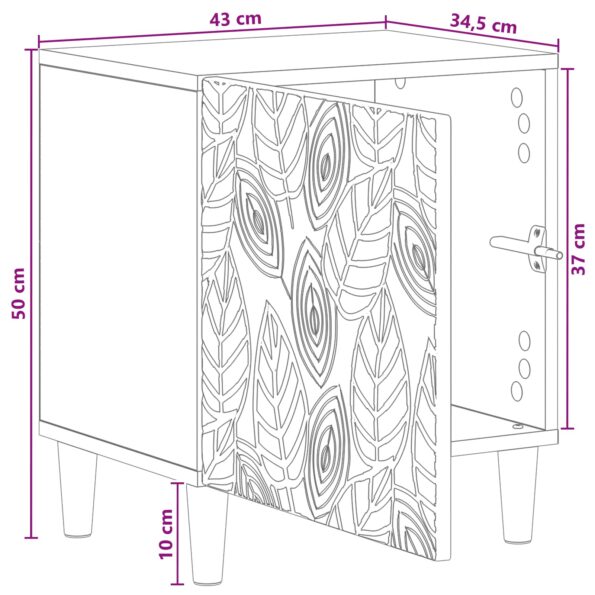 vidaXL Nočný stolík 2 pcs Dub artisan 43 x 34,5 x 50 cm – Obrázok 11