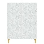 vidaXL Servírovacia skriňa Biela 66 x 34,5 x 90 cm Kompozitné drevo – Obrázok 5