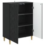 vidaXL Servírovacia skriňa Čierna 66 x 34,5 x 90 cm Kompozitné drevo – Obrázok 4