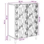 vidaXL Servírovacia skriňa Dub sonoma 66 x 34,5 x 90 cm – Obrázok 10
