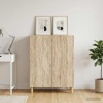 vidaXL Servírovacia skriňa Dub sonoma 66 x 34,5 x 90 cm – Obrázok 3