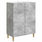 vidaXL Servírovacia skriňa Betónovo sivá 66 x 34,5 x 90 cm – Obrázok 2