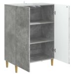 vidaXL Servírovacia skriňa Betónovo sivá 66 x 34,5 x 90 cm – Obrázok 4