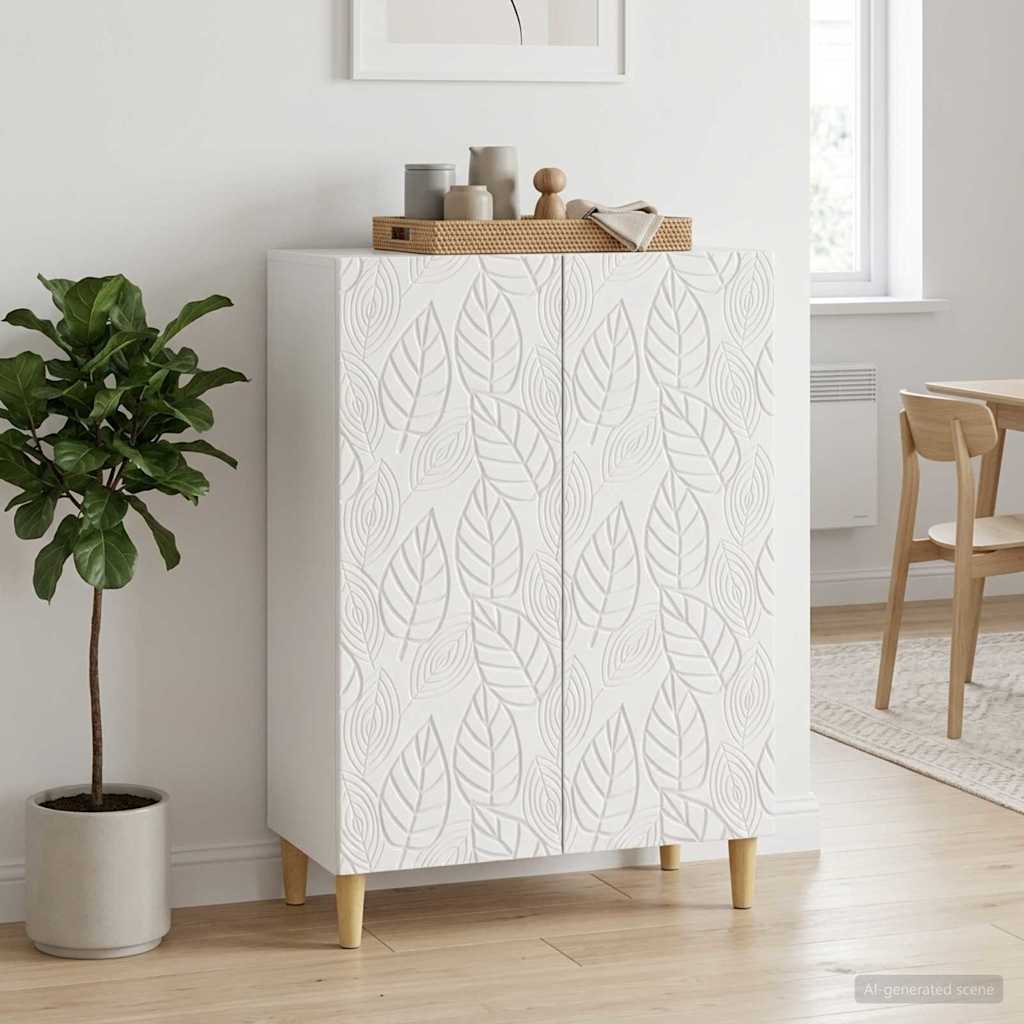 895049_1.jpg vidaXL Servírovacia skriňa Biela s vysokým leskom 66 x 34,5 x 90 cm – Obrázok 1