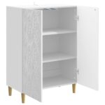 vidaXL Servírovacia skriňa Biela s vysokým leskom 66 x 34,5 x 90 cm – Obrázok 4