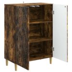 vidaXL Servírovacia skriňa Dymový dub 66 x 34,5 x 90 cm – Obrázok 4