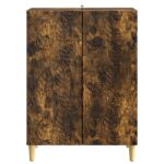 vidaXL Servírovacia skriňa Dymový dub 66 x 34,5 x 90 cm – Obrázok 5