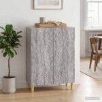 vidaXL Servírovacia skriňa Sivý Sonoma 66 x 34,5 x 90 cm – Obrázok 3