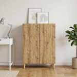 vidaXL Servírovacia skriňa Dub artisan 66 x 34,5 x 90 cm – Obrázok 3