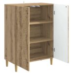 vidaXL Servírovacia skriňa Dub artisan 66 x 34,5 x 90 cm – Obrázok 4