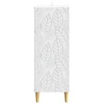 vidaXL Servírovacia skriňa Biela 33 x 34,5 x 90 cm Kompozitné drevo – Obrázok 5