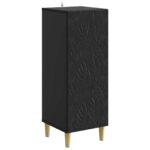 vidaXL Servírovacia skriňa Čierna 33 x 34,5 x 90 cm Kompozitné drevo – Obrázok 2
