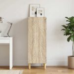 vidaXL Servírovacia skriňa Dub sonoma 33 x 34,5 x 90 cm – Obrázok 3