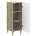 vidaXL Servírovacia skriňa Dub sonoma 33 x 34,5 x 90 cm – Obrázok 4
