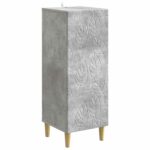 vidaXL Servírovacia skriňa Betónovo sivá 33 x 34,5 x 90 cm – Obrázok 2