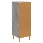 vidaXL Servírovacia skriňa Betónovo sivá 33 x 34,5 x 90 cm – Obrázok 7