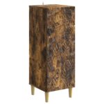 vidaXL Servírovacia skriňa Dymový dub 33 x 34,5 x 90 cm – Obrázok 2