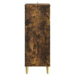 vidaXL Servírovacia skriňa Dymový dub 33 x 34,5 x 90 cm – Obrázok 5