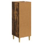 vidaXL Servírovacia skriňa Dymový dub 33 x 34,5 x 90 cm – Obrázok 7