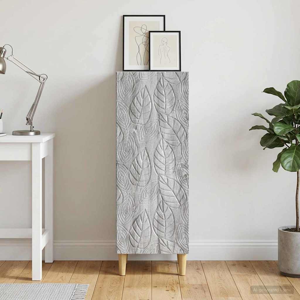 895061_1.jpg vidaXL Servírovacia skriňa Sivý Sonoma 33 x 34,5 x 90 cm – Obrázok 1