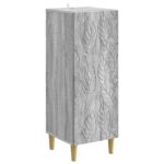 vidaXL Servírovacia skriňa Sivý Sonoma 33 x 34,5 x 90 cm – Obrázok 2