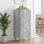 vidaXL Servírovacia skriňa Sivý Sonoma 33 x 34,5 x 90 cm – Obrázok 3