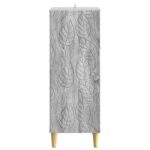 vidaXL Servírovacia skriňa Sivý Sonoma 33 x 34,5 x 90 cm – Obrázok 5
