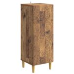 vidaXL Servírovacia skriňa Staré drevo 33 x 34,5 x 90 cm – Obrázok 2