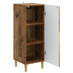 vidaXL Servírovacia skriňa Staré drevo 33 x 34,5 x 90 cm – Obrázok 4