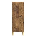vidaXL Servírovacia skriňa Staré drevo 33 x 34,5 x 90 cm – Obrázok 5